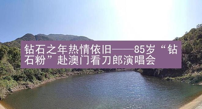 钻石之年热情依旧——85岁“钻石粉”赴澳门看刀郎演唱会