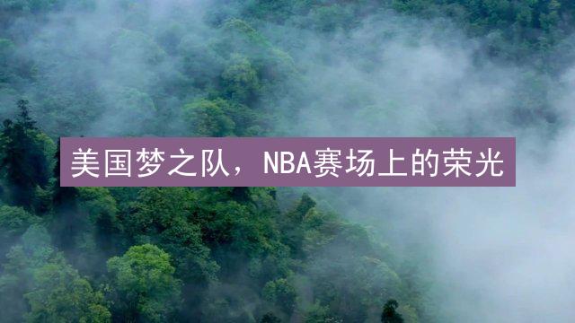 美国梦之队，NBA赛场上的荣光