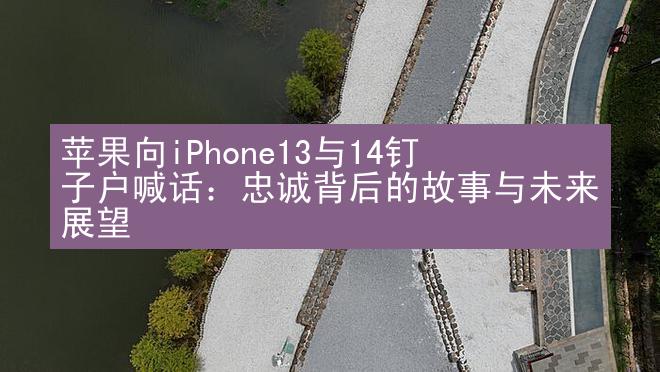 苹果向iPhone13与14钉子户喊话：忠诚背后的故事与未来展望