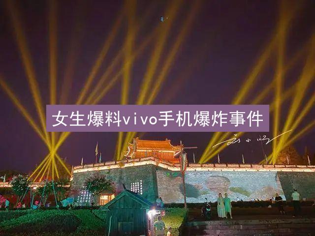 女生爆料vivo手机爆炸事件