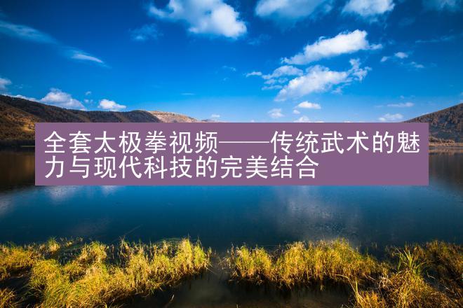 全套太极拳视频——传统武术的魅力与现代科技的完美结合